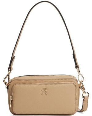 Tommy Hilfiger Zip Logo Shoulder Bag - White