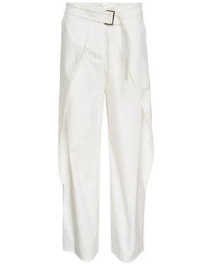 Club21 Collection Adele Belted Trousers - White