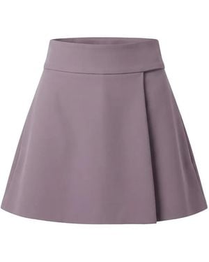 Valentino Garavani A-Line Mini Skirt - Purple