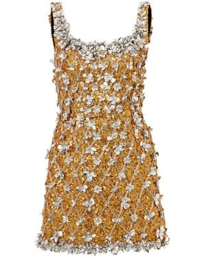 Carolina Herrera Abito Corto Con Paillettes - Metallizzato