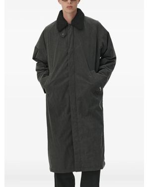 Welter Shelter Long Coach Washed Coat - Black