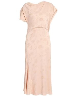 Erdem Floral-Jacquard Creponne Dress - Pink