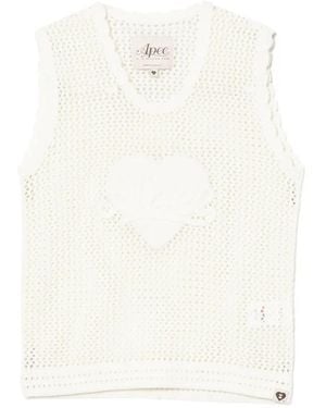 AAPE BY A BATHING AP Logo-Applique Vest - White