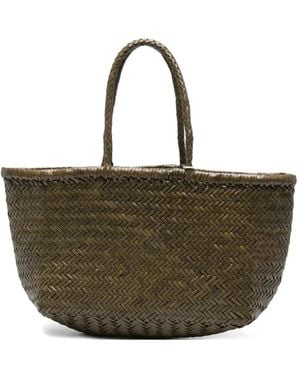 Dragon Diffusion Big Bamboo Triple Jump Woven Tote Bag - Green