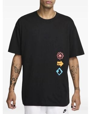 Nike Max90 T-Shirt mit Print - Schwarz