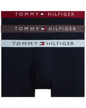 Tommy Hilfiger Logo-Waistband Boxers (Set Of Three) - Blue