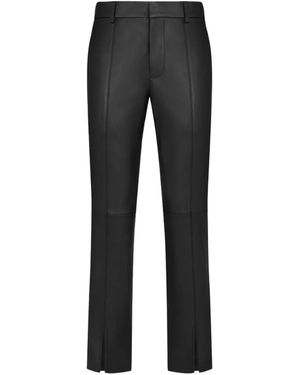 Blazé Milano Smiley Paneled Leather Pants - Black