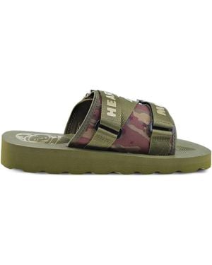 BBCICECREAM Eva Walker Camouflage-Print Sandals - Green