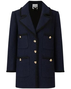 Edward Achour Paris Giacca Con Bottoni - Blu