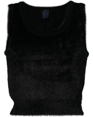 Juun.J Fleece Vest - Black