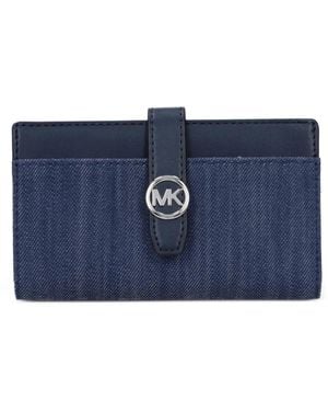 Michael Kors Greenwich Denim Wallet - Blue