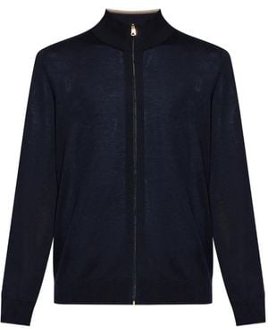 Paul Smith Cardigan Mit Reißverschluss - Blau
