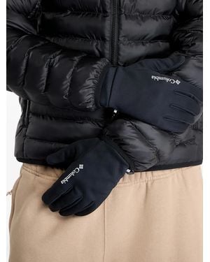 Columbia Logo-Print Gloves - Black