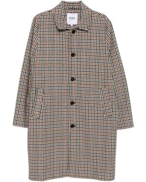 Wax London Manteau À Motif Pied De Poule - Gris