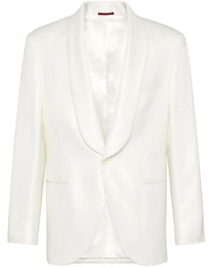 Brunello Cucinelli タキシード ジャケット - ホワイト