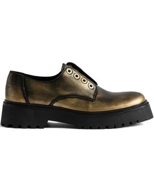 Zadig & Voltaire プラットフォーム ダービーシューズ - ブラウン