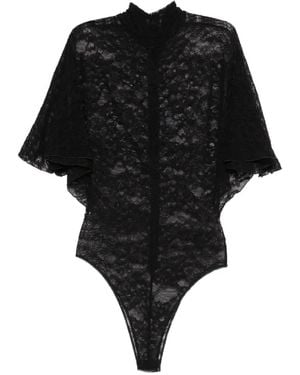 David Koma Body De Encaje - Negro