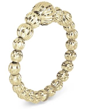 Desmo Crystal Gala Beaded Ring - Metallic