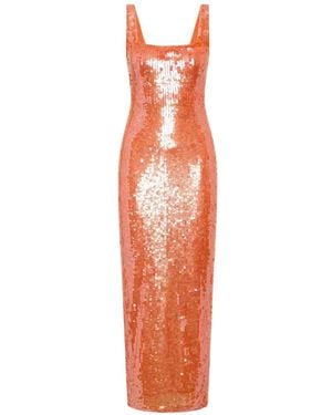 Rachel Gilbert Kayla Sequin-Embellished Gown - White