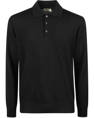 Altea Knitted Polo Shirt - Black