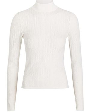 Alice + Olivia シェブロン トップ - ホワイト