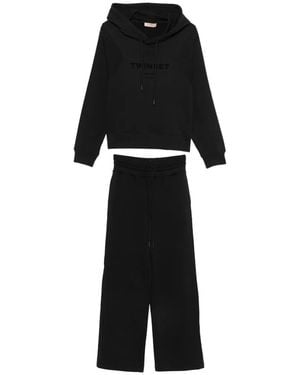 Twinset Logo-Detail Drawstring Tracksuit - Black