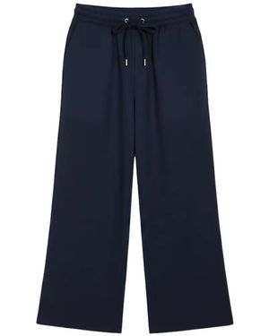 OFLAB Cropped Wide-Leg Pants - Blue