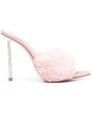 Le Silla Bella 105Mm Faux-Fur Mules - Pink