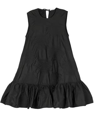 Cecilie Bahnsen Jacquard Ruffled Lala Dress - Black