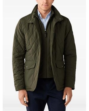 Hackett Diamond-Quilted Jacket - Green