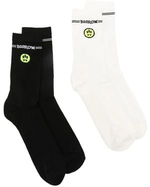 Barrow Logo-Print Socks (Set Of Two) - Black