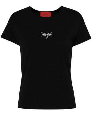 A BETTER MISTAKE Logo-Print T-Shirt - Black