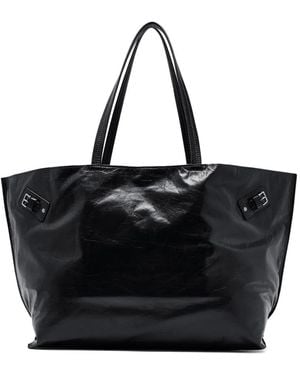 Proenza Schouler Large Days Carryall Buckle-Detail Tote Bag - Black
