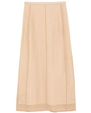 YEAREAST Seam Detail Skirt - Natural