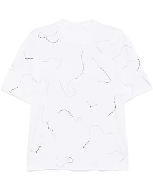 JNBY Short-Sleeves Cotton T-Shirt - White