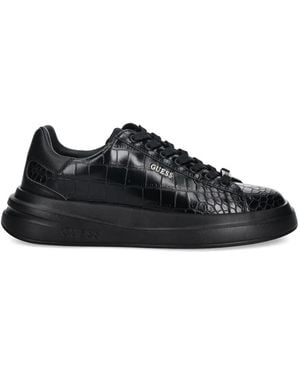 Guess Elba Lace-Up Trainers - Black