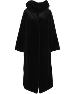 BB COUTURE Funnel-Neck Coat - Black