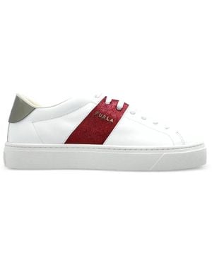 Furla Enjoy Low-Top Leather Trainers - Pink