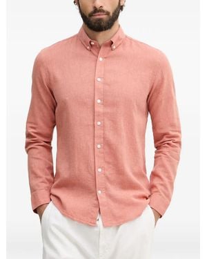 Lindbergh Button-Down Collar Shirt - Pink