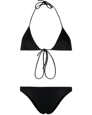 Lido Ribgebreide Bikini - Zwart