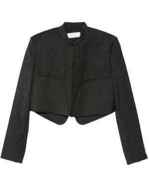 Litkovskaya Cropped Layered-Effect Jacket - Black