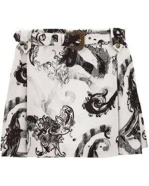 Versace Jeans Couture Watercolour Couture ミニスカート - メタリック