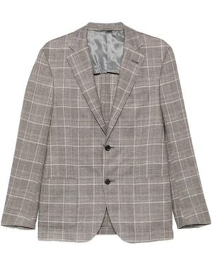Corneliani Jack Met Enkele Rij Knopen - Grijs