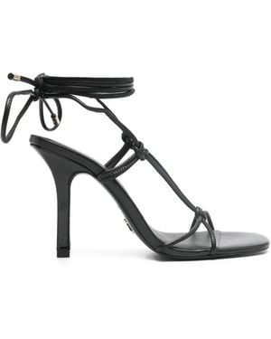 Patrizia Pepe New Square Heeled Sandals - Black