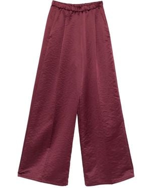Forte Forte Elasticated-Waist Trousers - Red