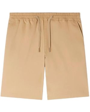 Sandro Short En Coton À Lien De Resserrage - Natural