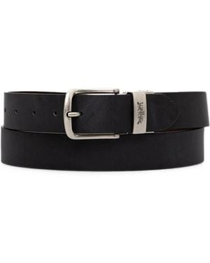 Levi's Logo-Engraved Buckle Belt - Black