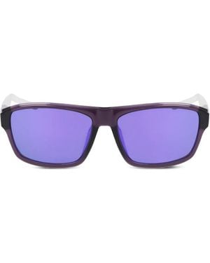 Nike Eckige Livefree Sonnenbrille - Blau