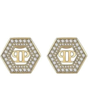 Philipp Plein Legacy Ohrringe Mit Kristallen - Mettallic