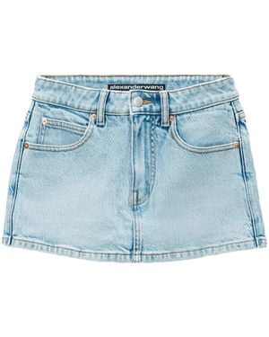 Alexander Wang Mid Rise Strerch Skort - Blue